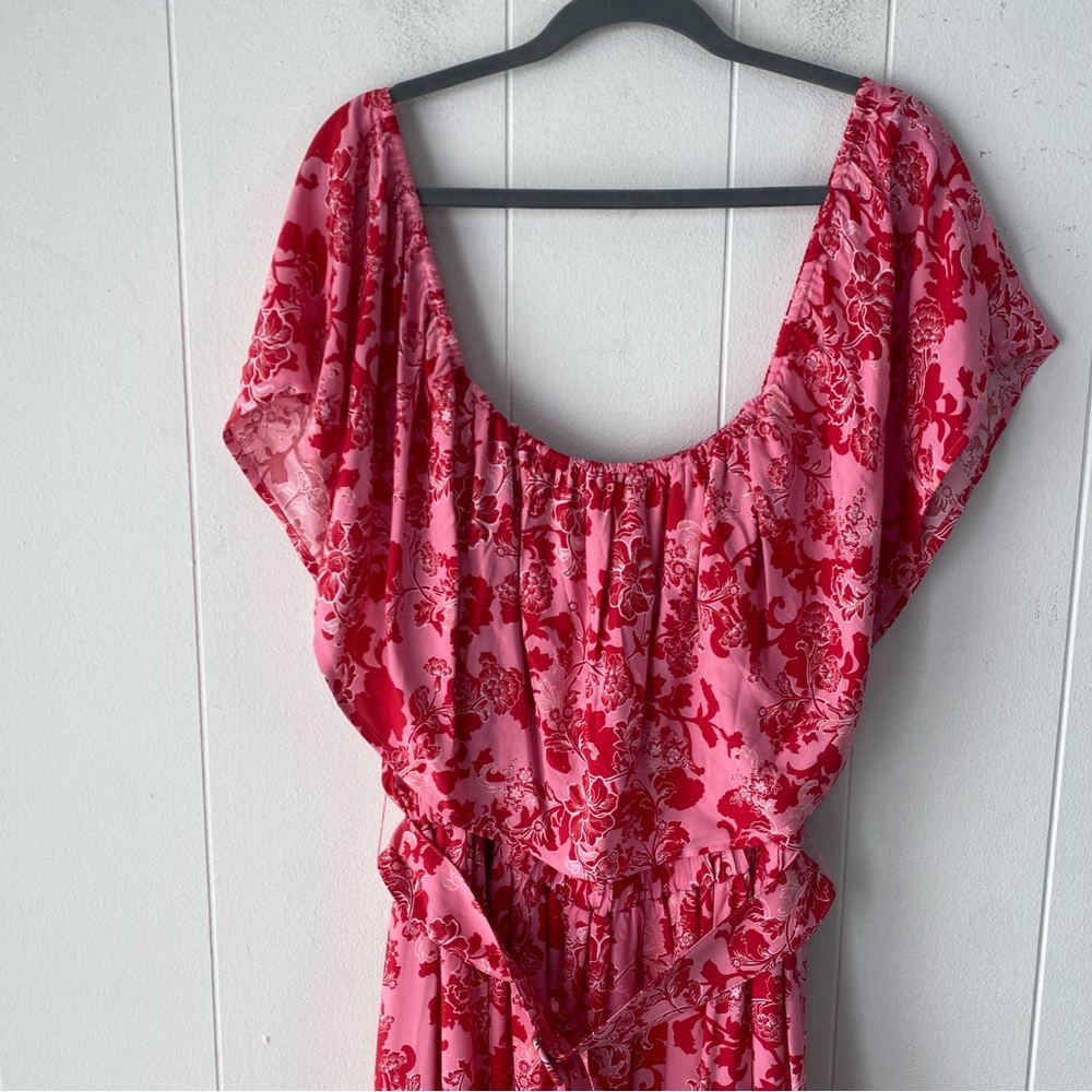 Sugarlips Aiza Floral Otis Off The Shoulder Maxi Dress Curve Size 2X New! - Picture 5 of 15
